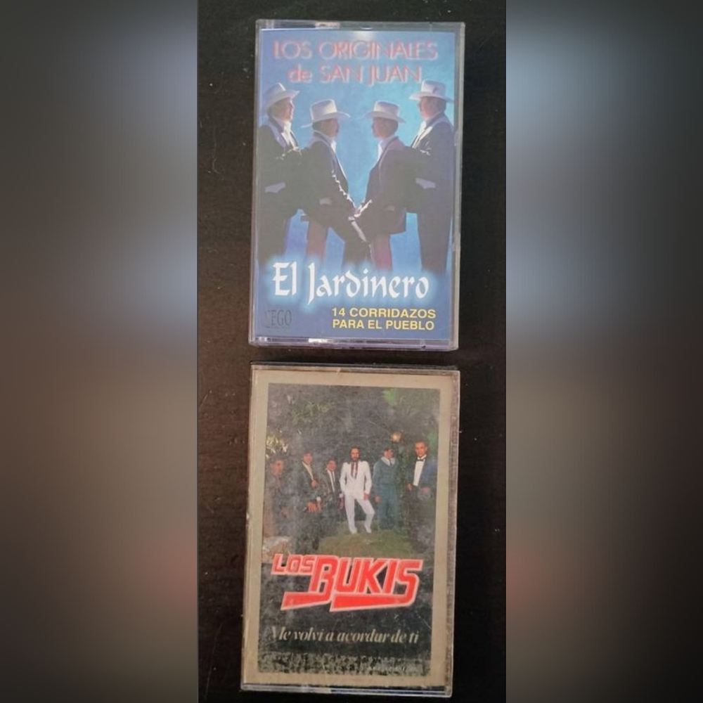 Los Bukis and Los Originales de San Juan Cassette Tapes